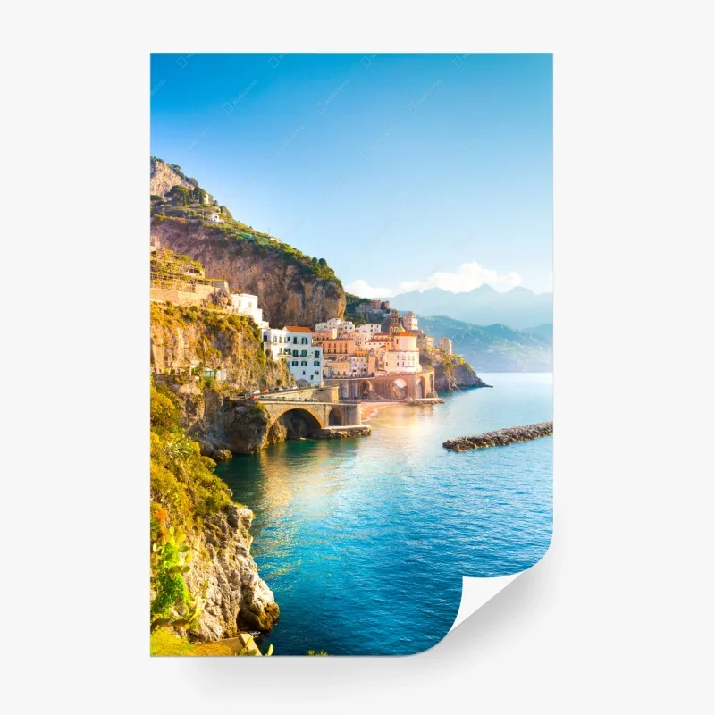 Fototapete sonnige Amalfiküste