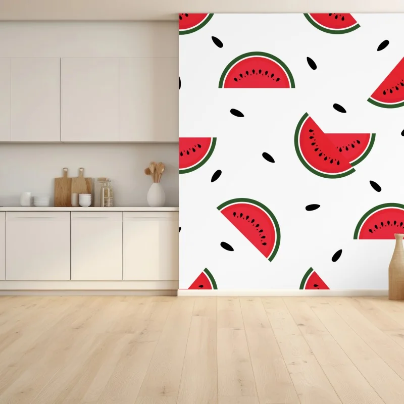 Fototapete verspieltes wassermelonenmuster