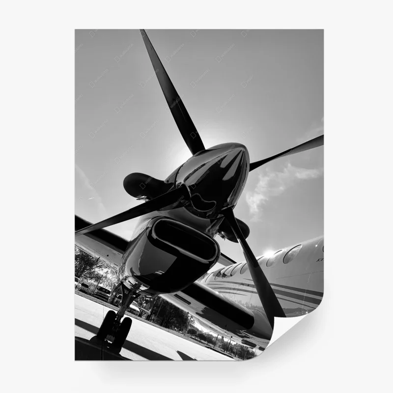 Fototapete dramatische propeller-perspektive