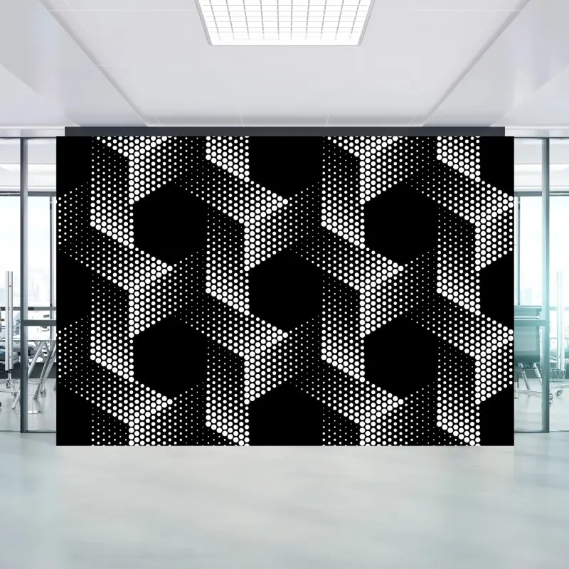 Fototapete geometrisches rastermuster mit sechsecken