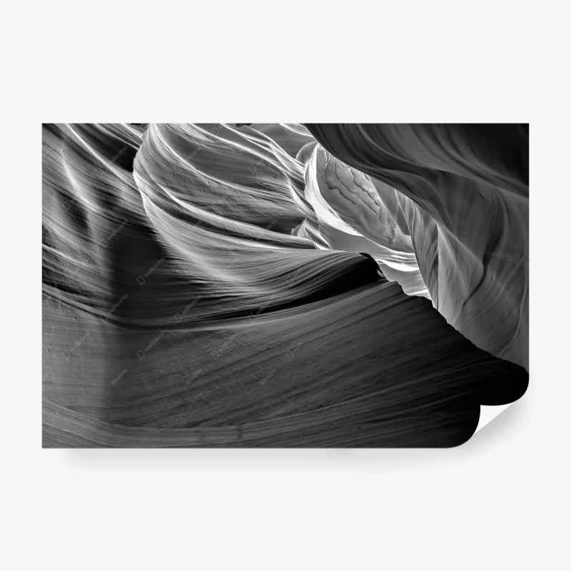Fototapete monochrome schluchtenformen