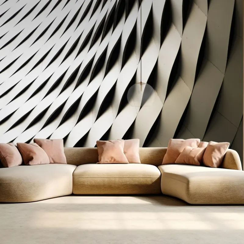 Fototapete modernes geometrisches architekturmuster