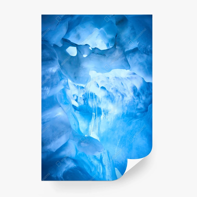 Fototapete ätherische blaue eishöhle