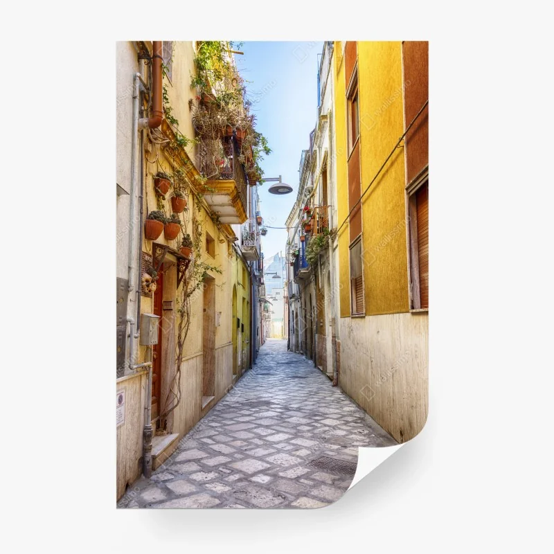Fototapete sonnige gasse in Brindisi