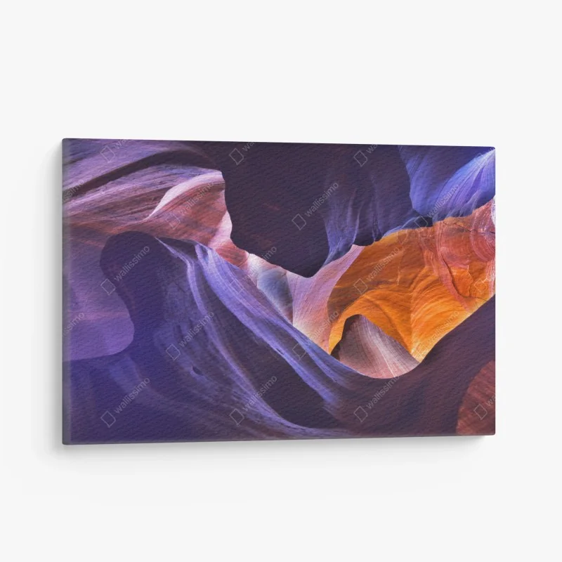 Leinwandbild Antelope Canyon in orange und violett