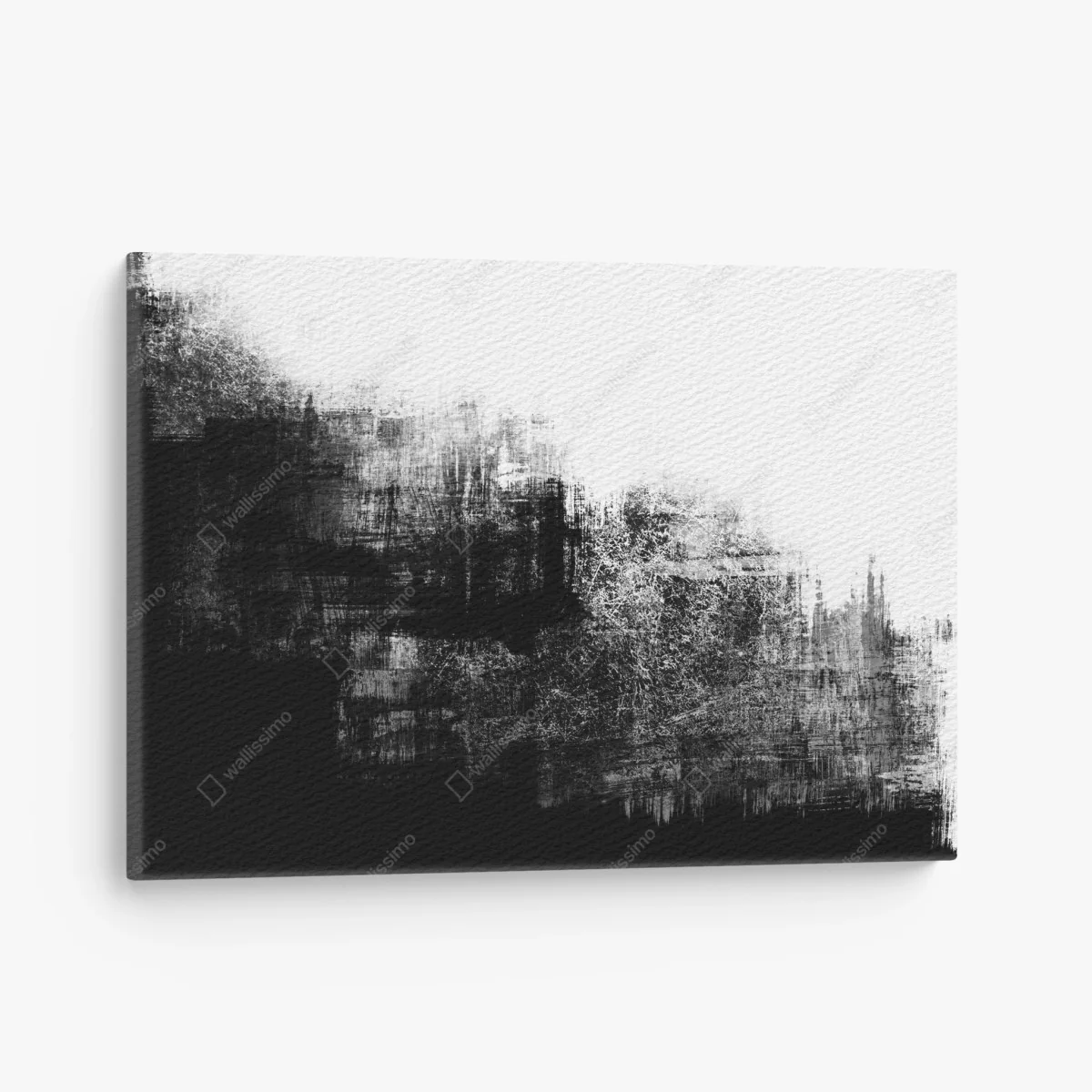 Leinwandbild monochrome grunge-textur – Wallnifity® Leinwandbild monochrome grunge-textur – Wallnifity®