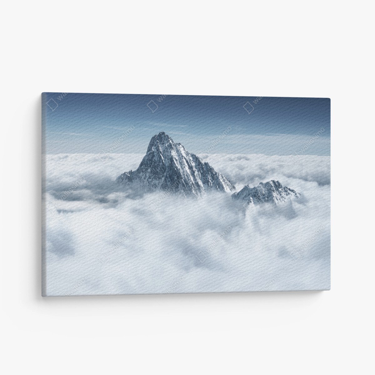 Leinwandbild verschneite gipfel über den wolken – Wallnifity®