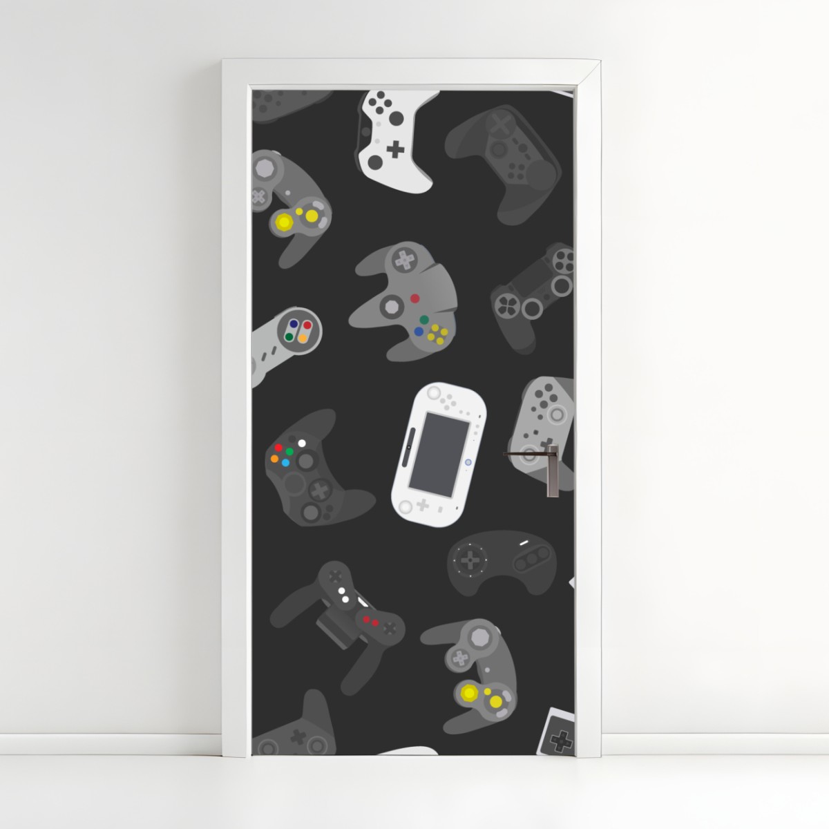 Türaufkleber retro controller muster – Wallnifity®