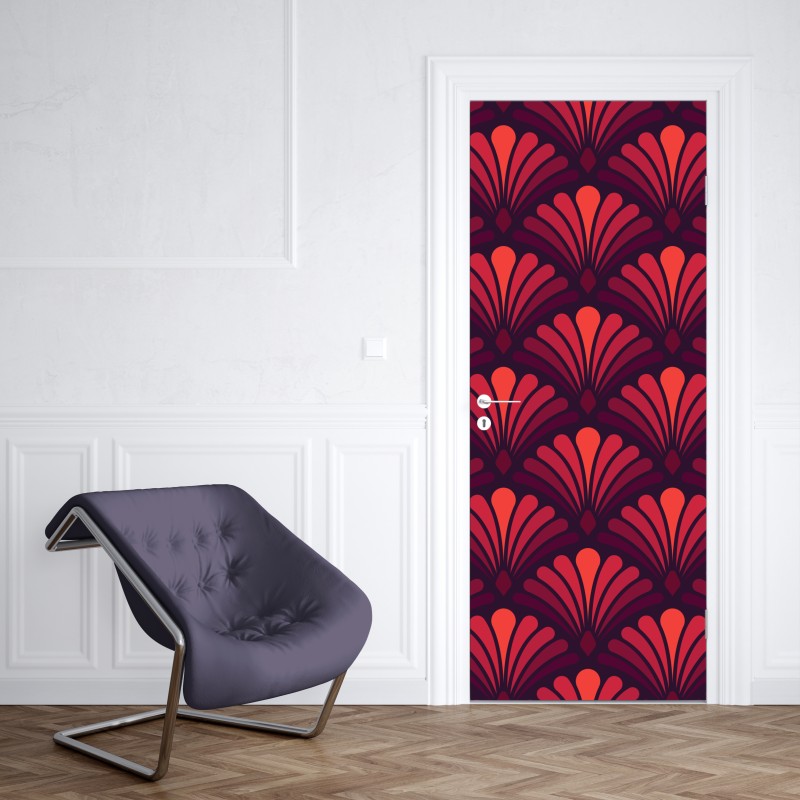 Türaufkleber leuchtende gelbe sonnenblumen in nahaufnahme – Wallnifity®