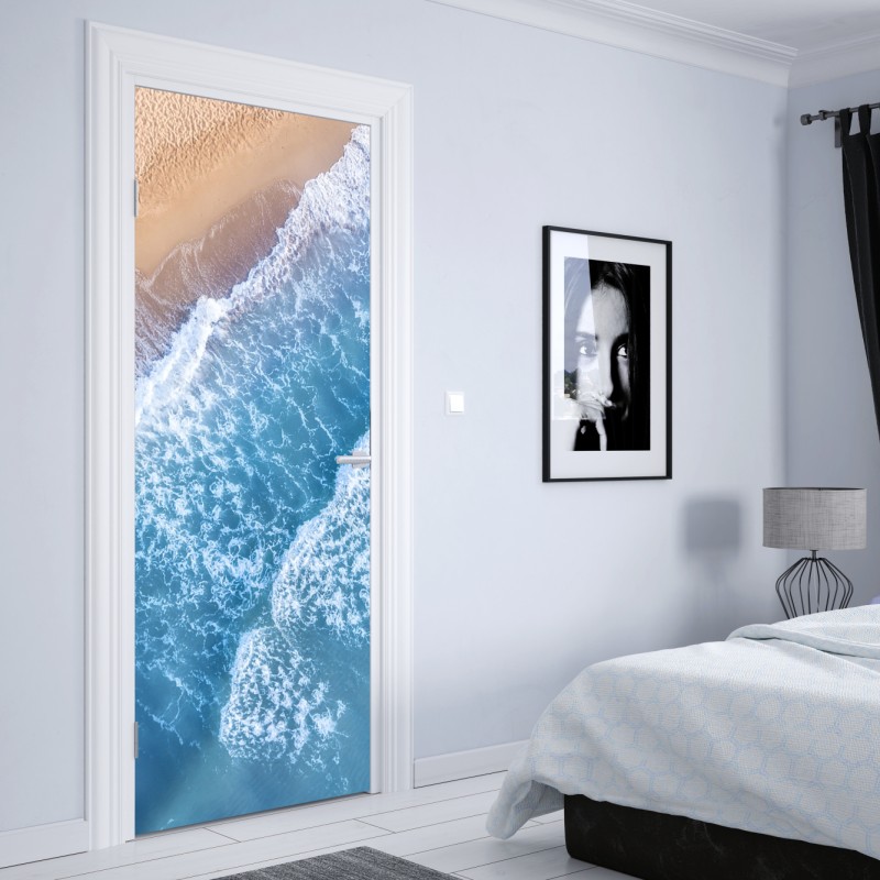 Türaufkleber Dubai skyline in der goldenen stunde – Wallnifity®