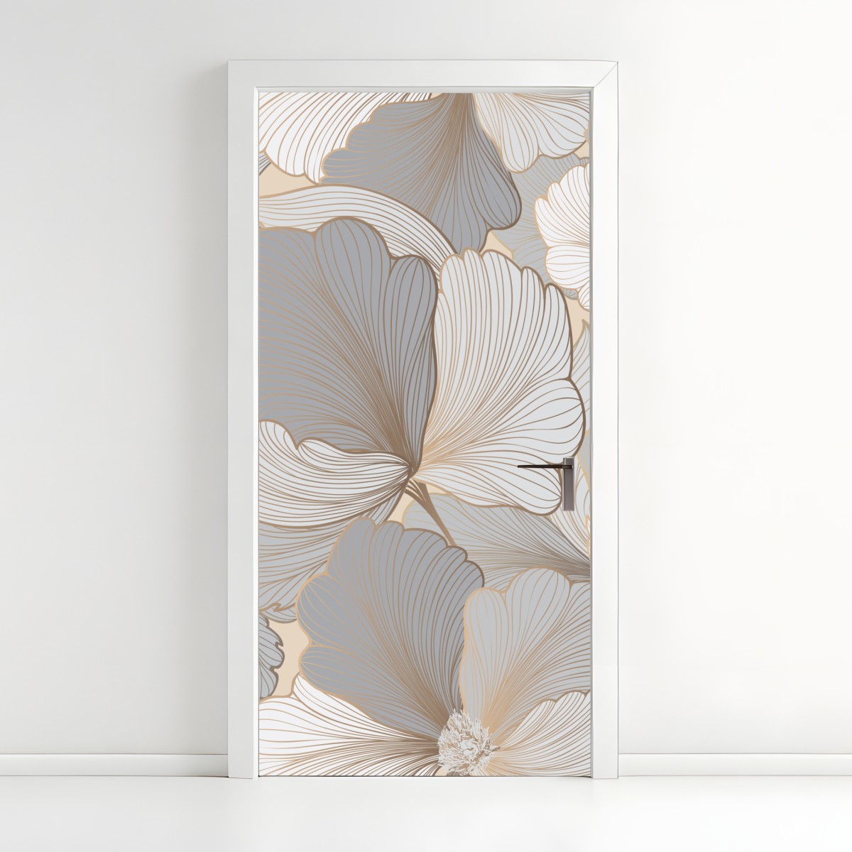 Türaufkleber zartes pastell blumenmuster – Wallnifity®