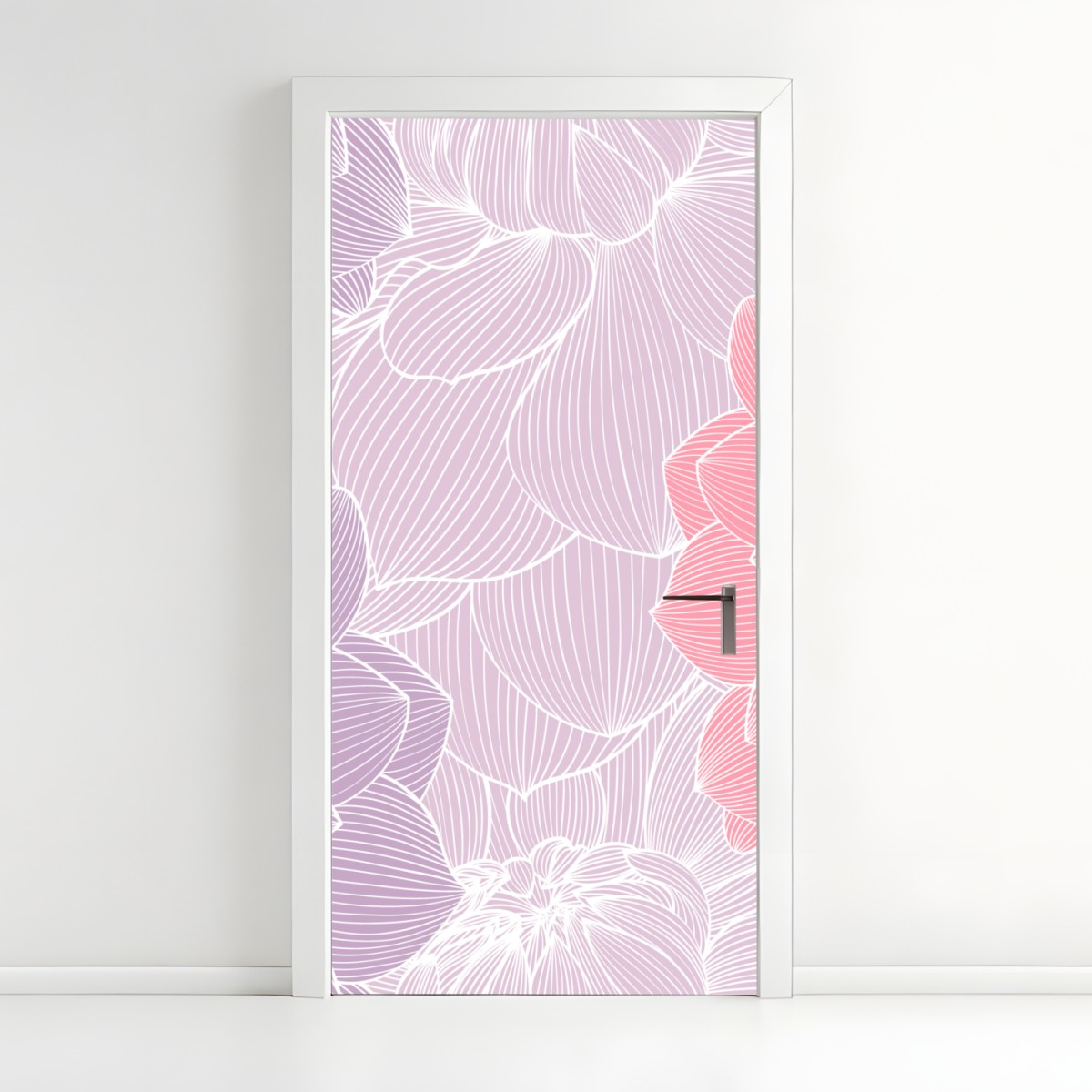 Türaufkleber zartes pastell blumenmuster – Wallnifity®