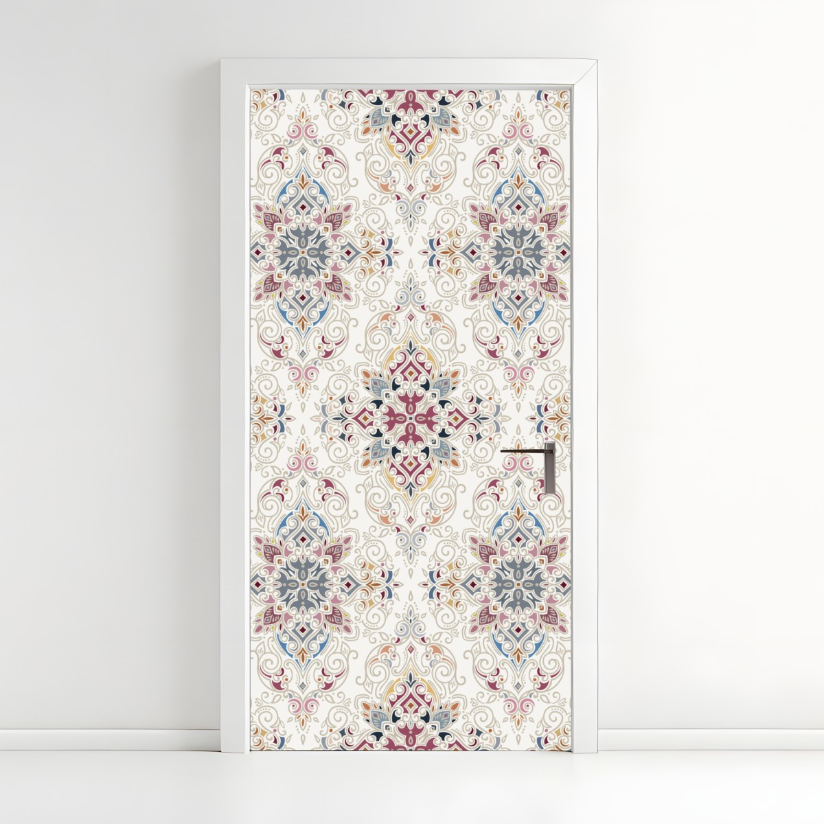 Türaufkleber ornamentales vintage-damastmuster – Wallnifity®