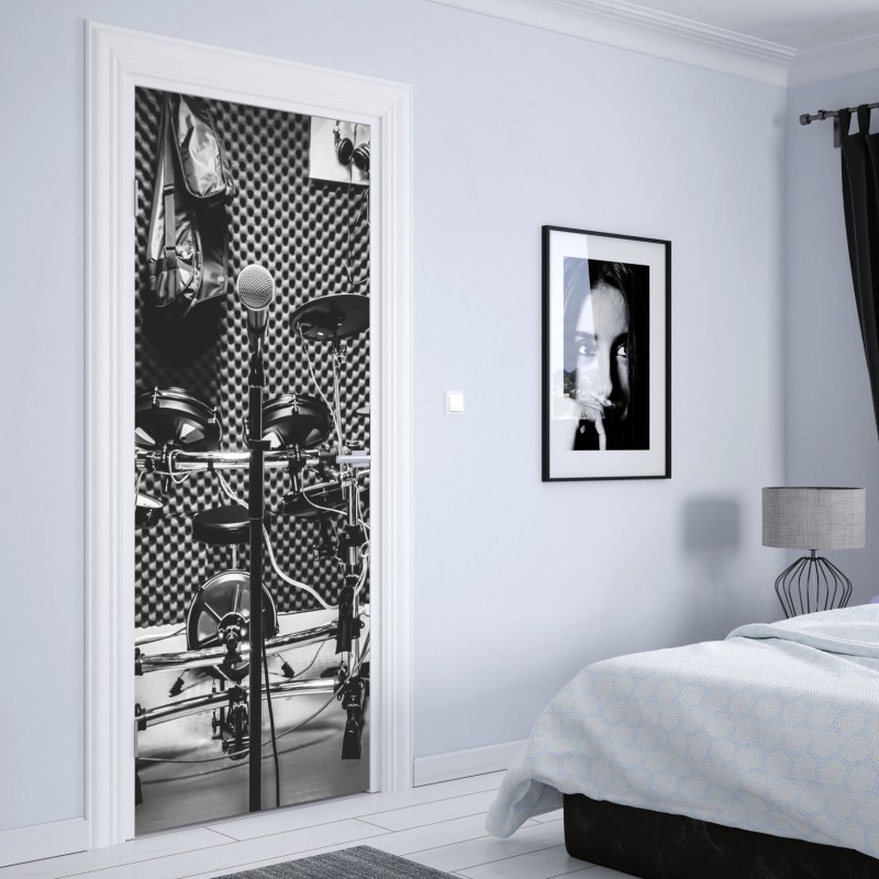 Türaufkleber skandinavische geometrische komposition – Wallnifity®