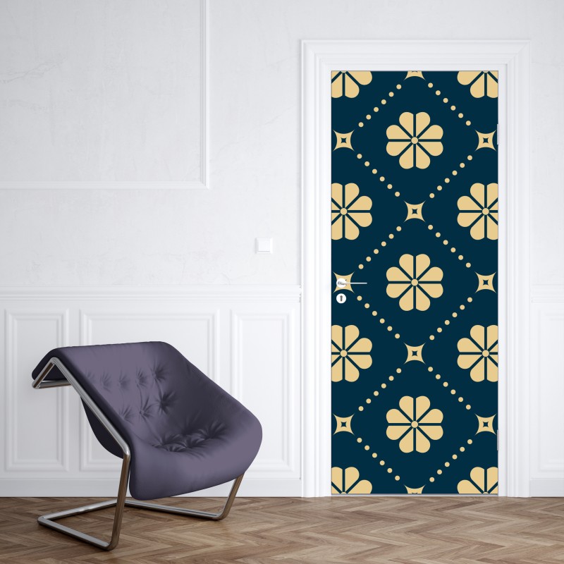 Türaufkleber zarte löwenzahnsamen in monochrom – Wallnifity®