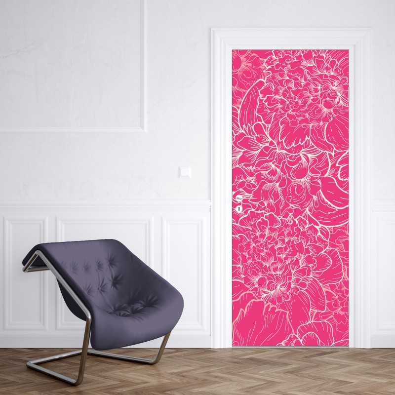 Türaufkleber elegantes cello in monochrom – Wallnifity®