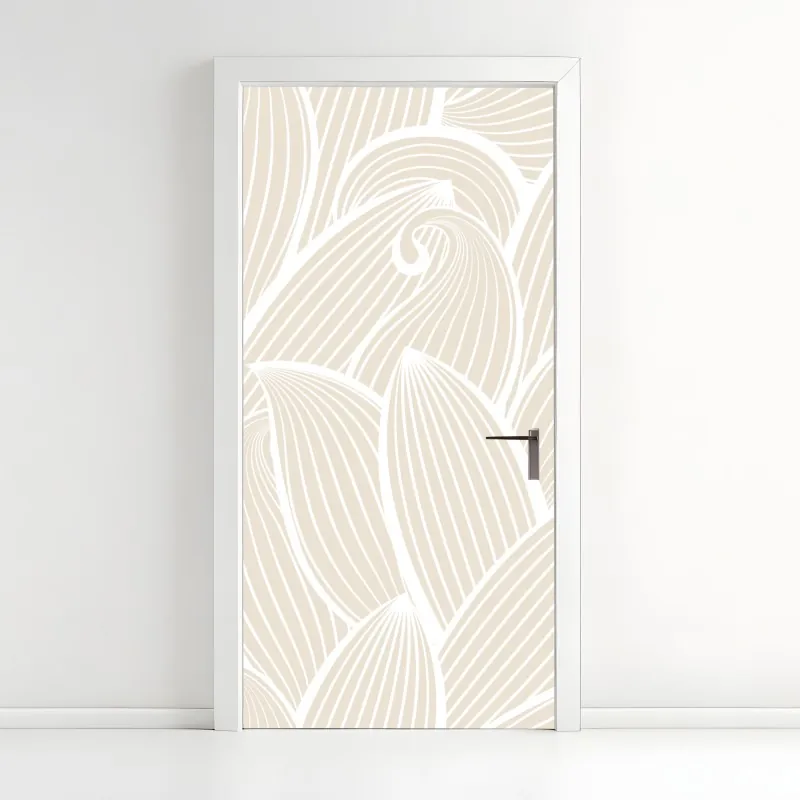 Türaufkleber goldenes art deco fächermuster – Wallnifity®