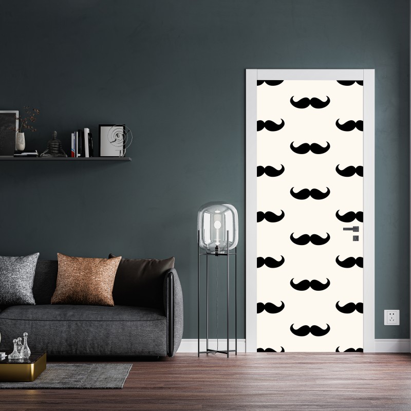 Türaufkleber vintage tropisches blättermuster – Wallnifity®