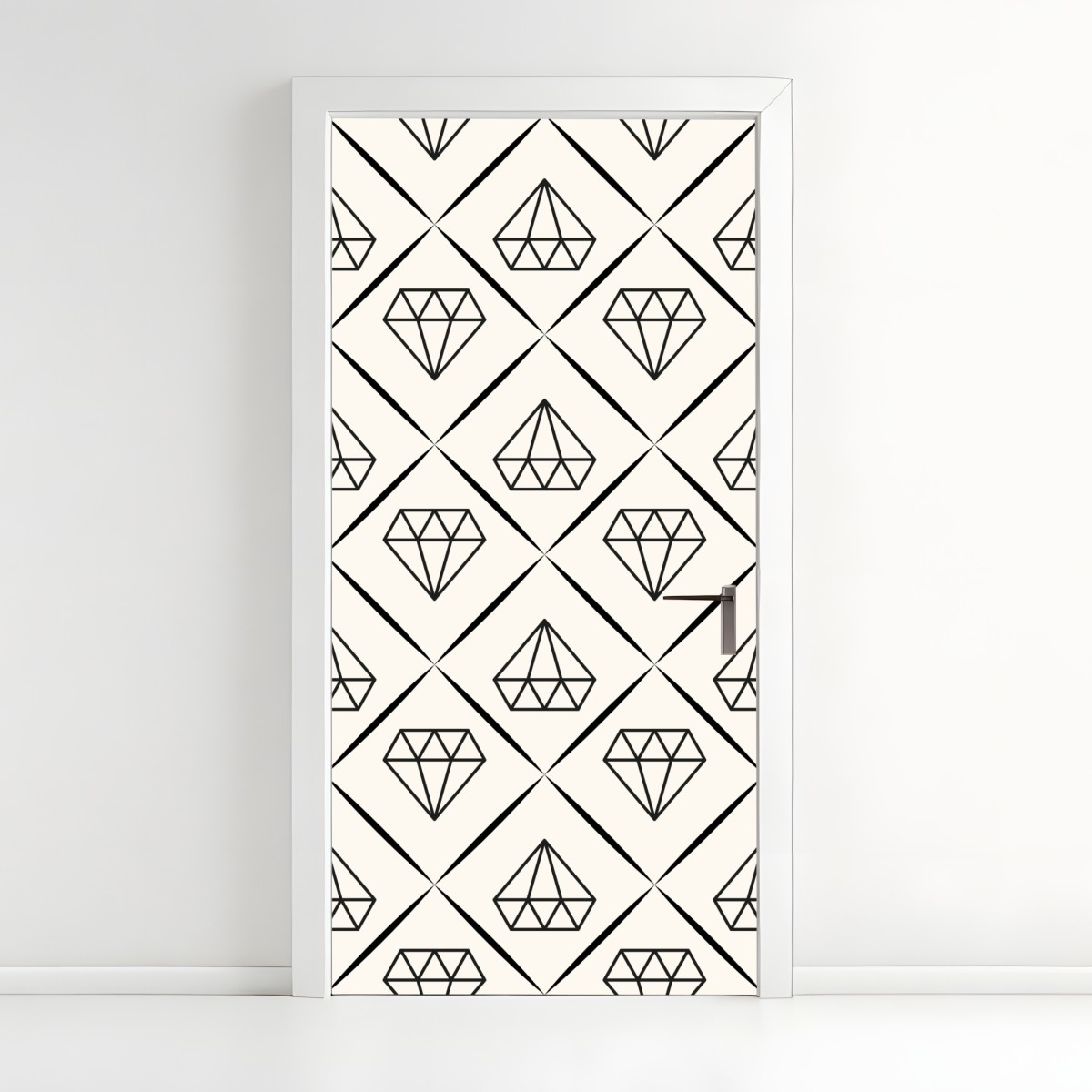 Türaufkleber geometrisches diamantmuster – Wallnifity®
