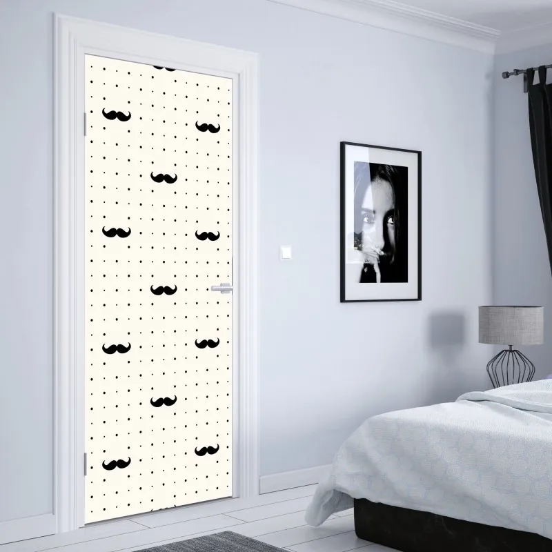 Türaufkleber leuchtender lila 3d bandwirbel – Wallnifity®