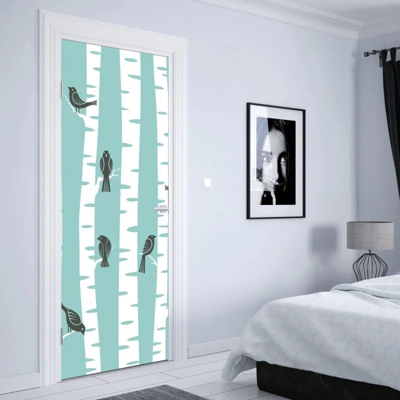 Türaufkleber kräftiges geometrisches muster für die wand – Wallnifity®