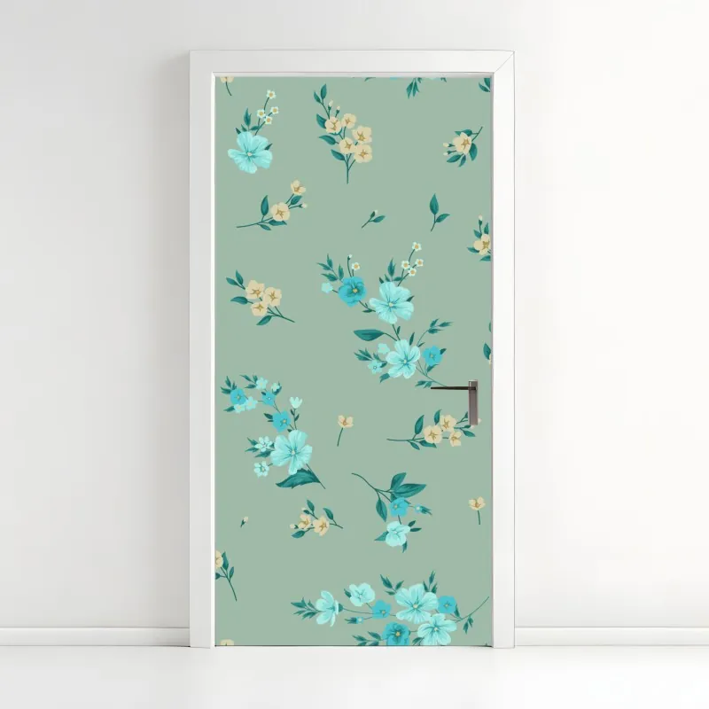 Türaufkleber aquarell monstera blättermuster – Wallnifity®