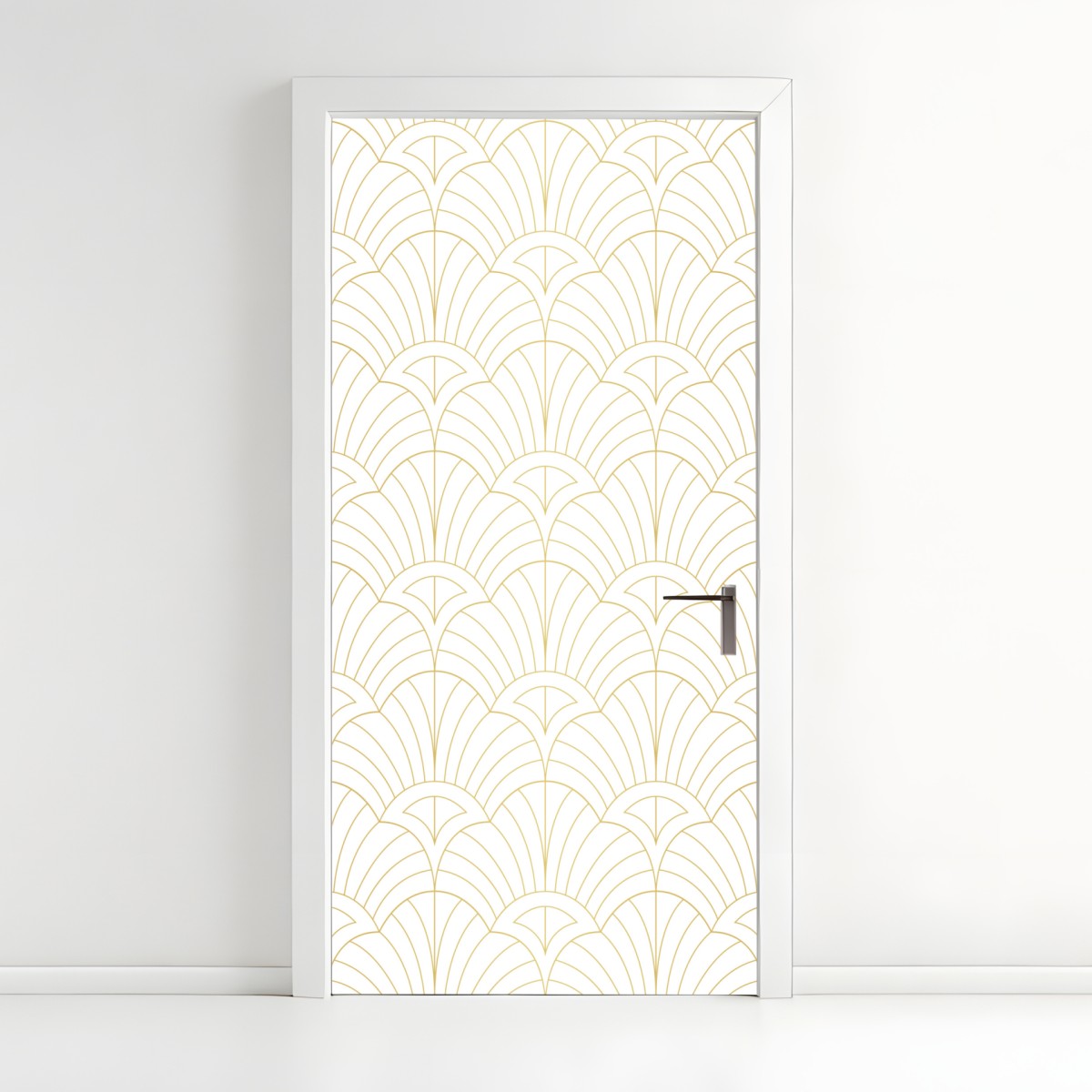 Türaufkleber goldenes art deco muster – Wallnifity®