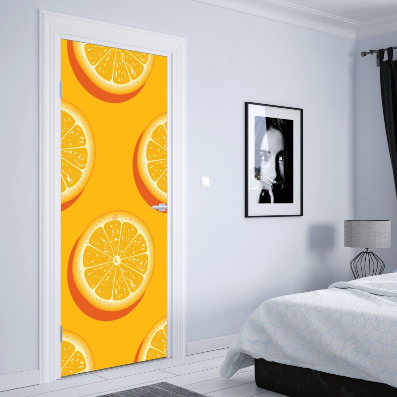 Türaufkleber zarte nahaufnahme von löwenzahnsamen in monochrom – Wallnifity®