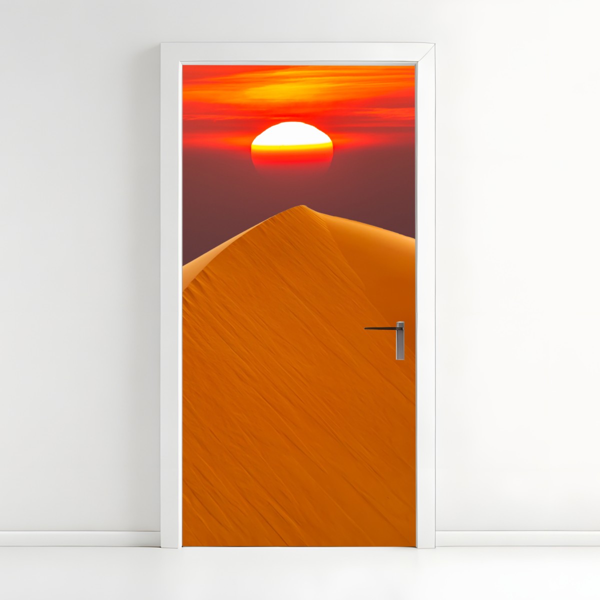 Türaufkleber goldener sonnenuntergang über sanddünen – Wallnifity®
