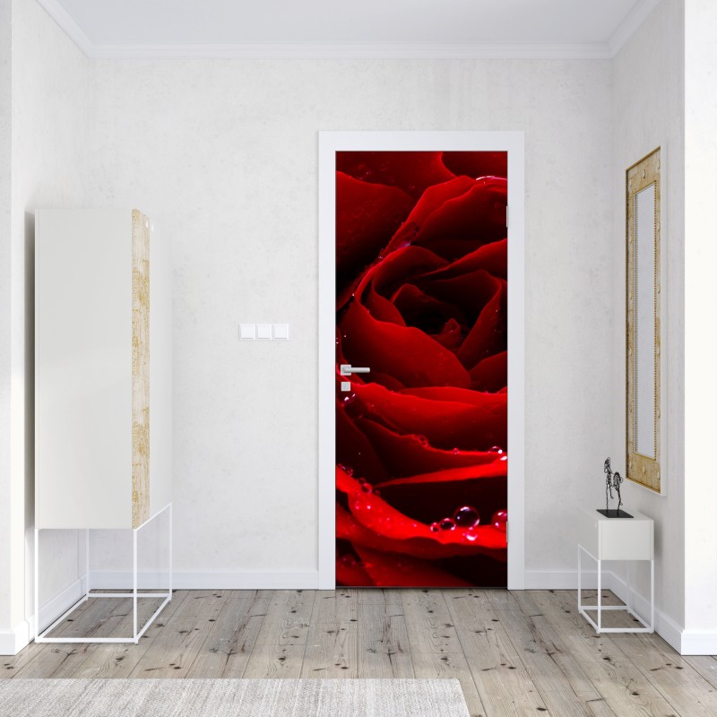 Türaufkleber leuchtender lila 3d bandwirbel – Wallnifity®