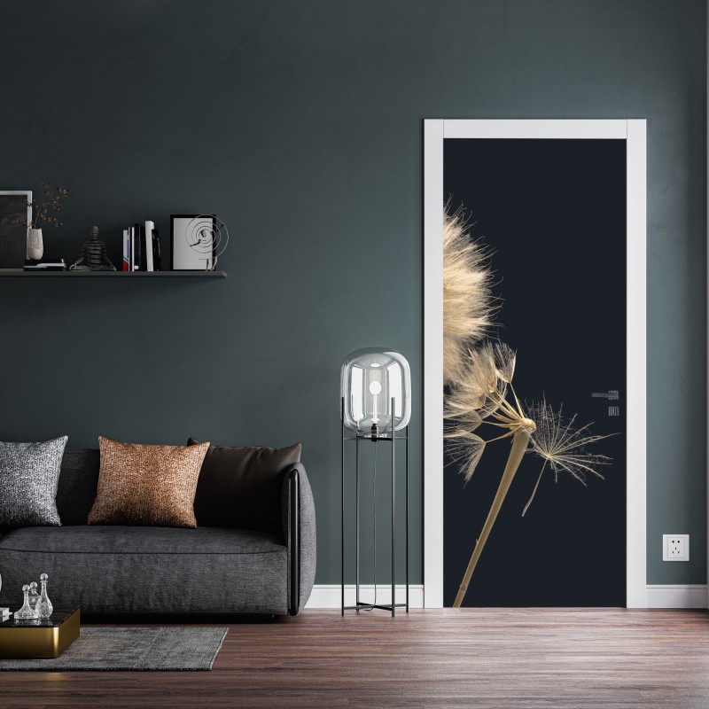 Türaufkleber aquarell eukalyptus blättermuster – Wallnifity®