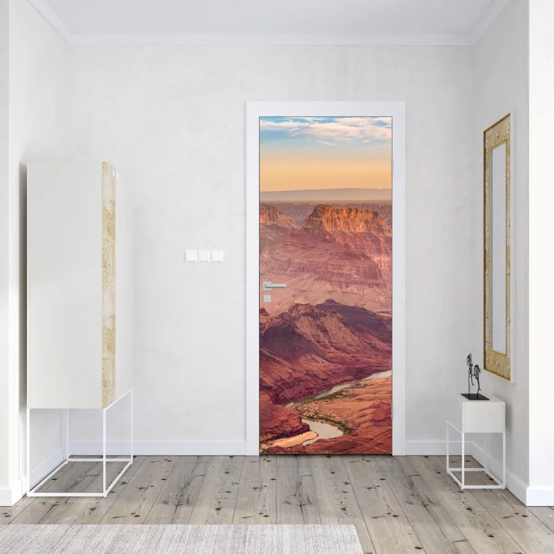 Türaufkleber aquarell monstera blättermuster – Wallnifity®
