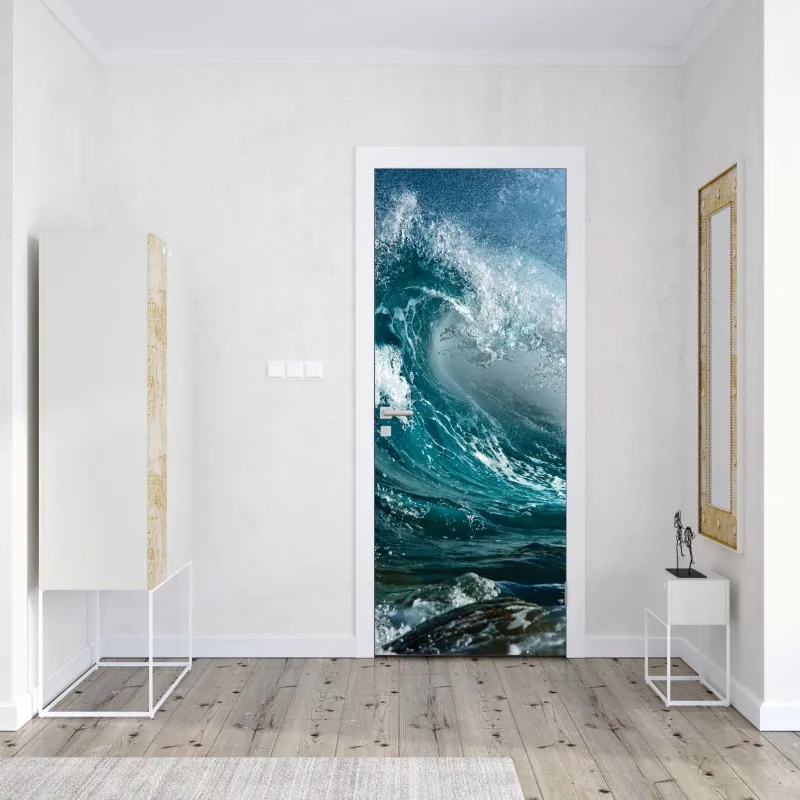 Türaufkleber pastell geometrische mosaik – Wallnifity®
