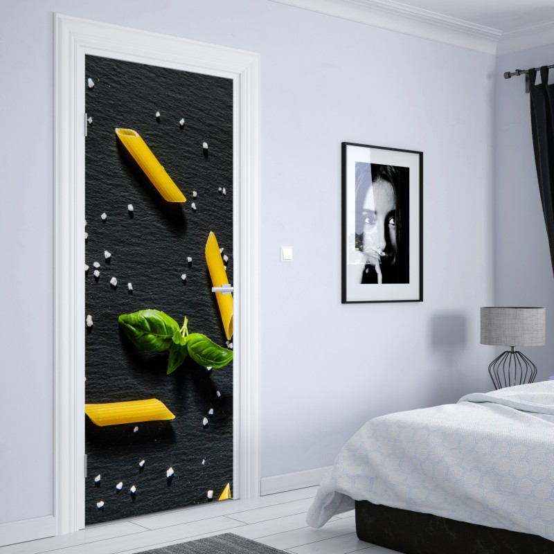 Türaufkleber skandinavische geometrische komposition – Wallnifity®