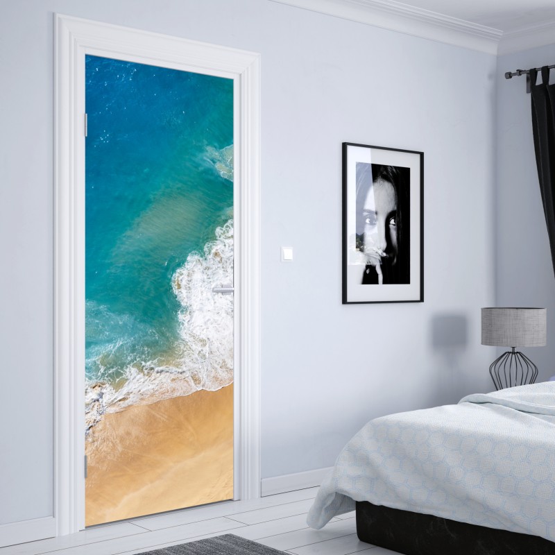 Türaufkleber zarte pastellblumen in aquarell – Wallnifity®