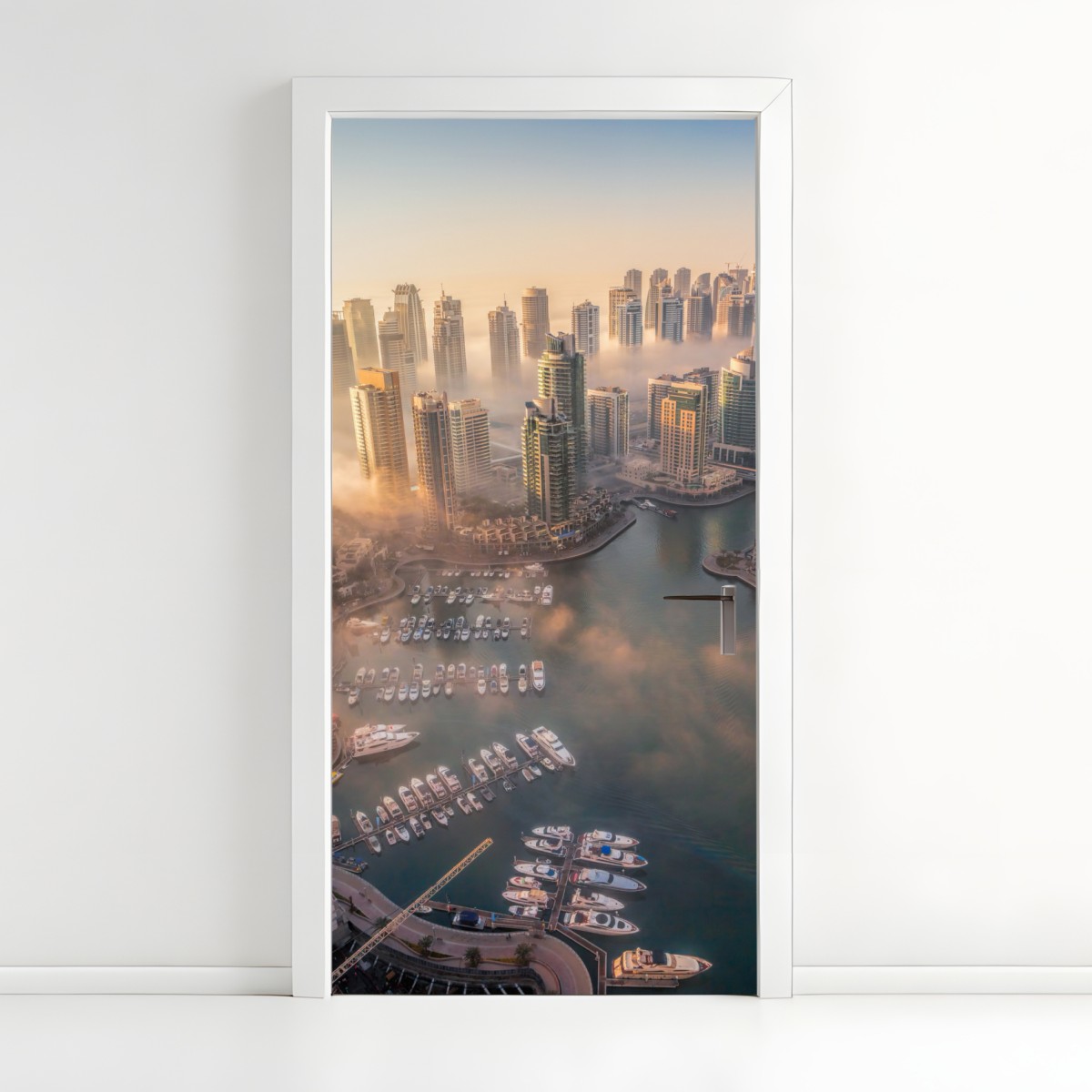 Türaufkleber Dubai marina sonnenuntergang – Wallnifity®