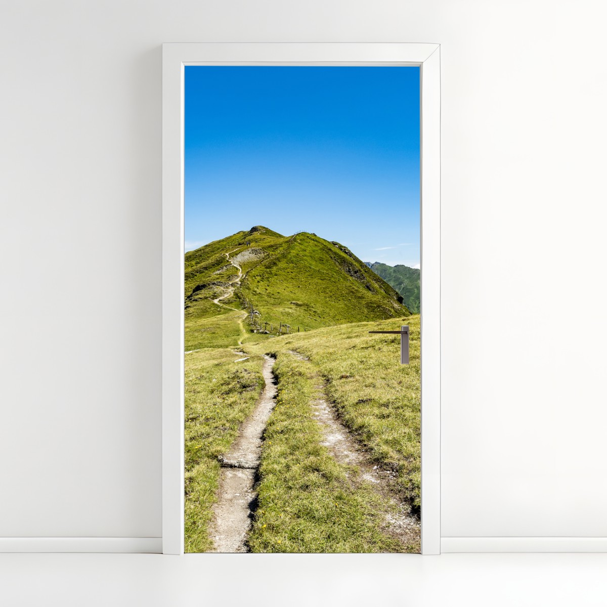 Türaufkleber gewundener wanderweg im Zillertal – Wallnifity®
