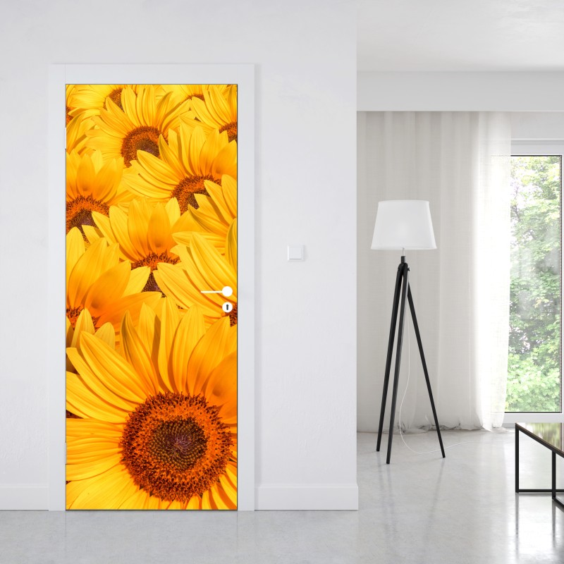 Türaufkleber geometrische pastellkomposition – Wallnifity®