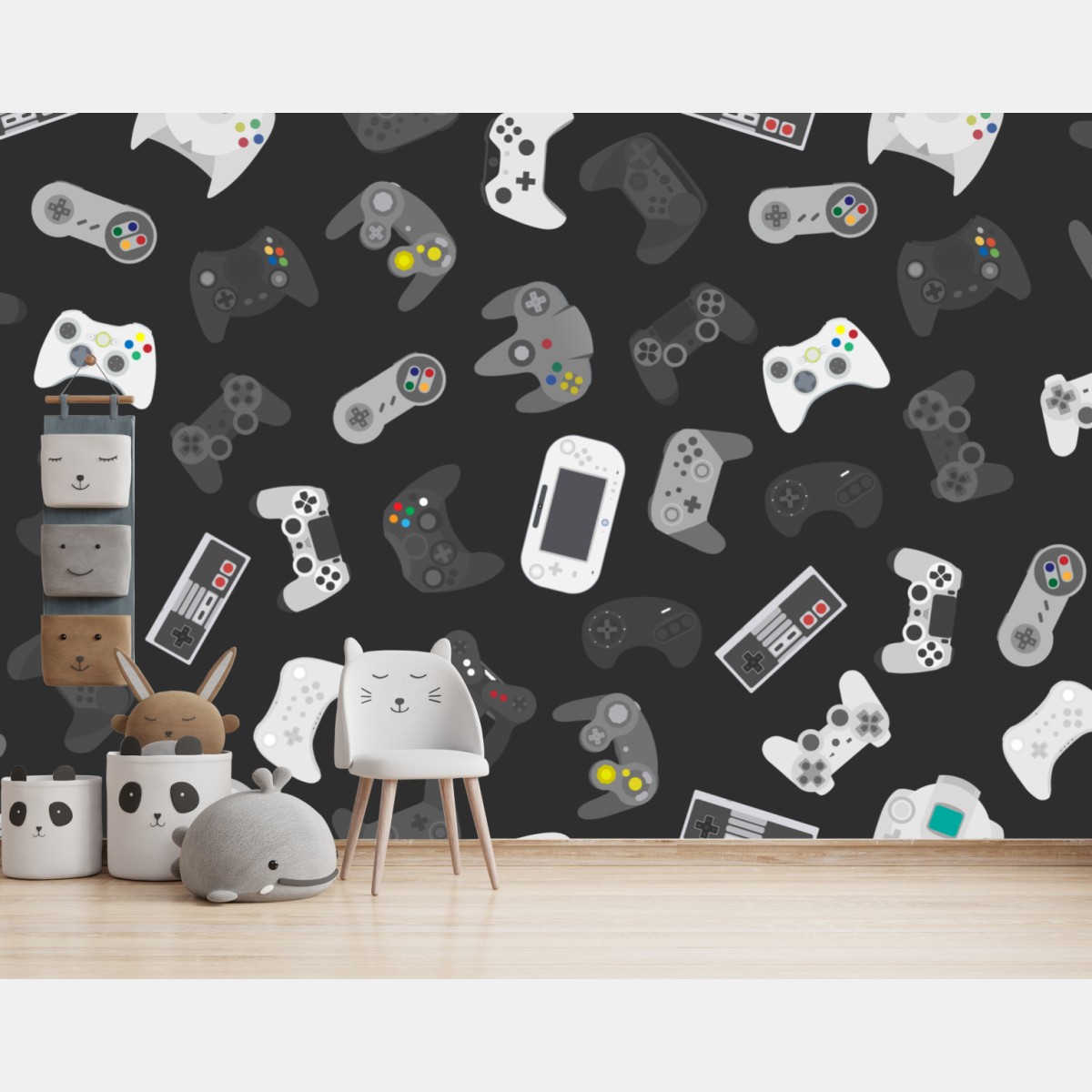 Fototapete retro controller muster – Wallnifity®