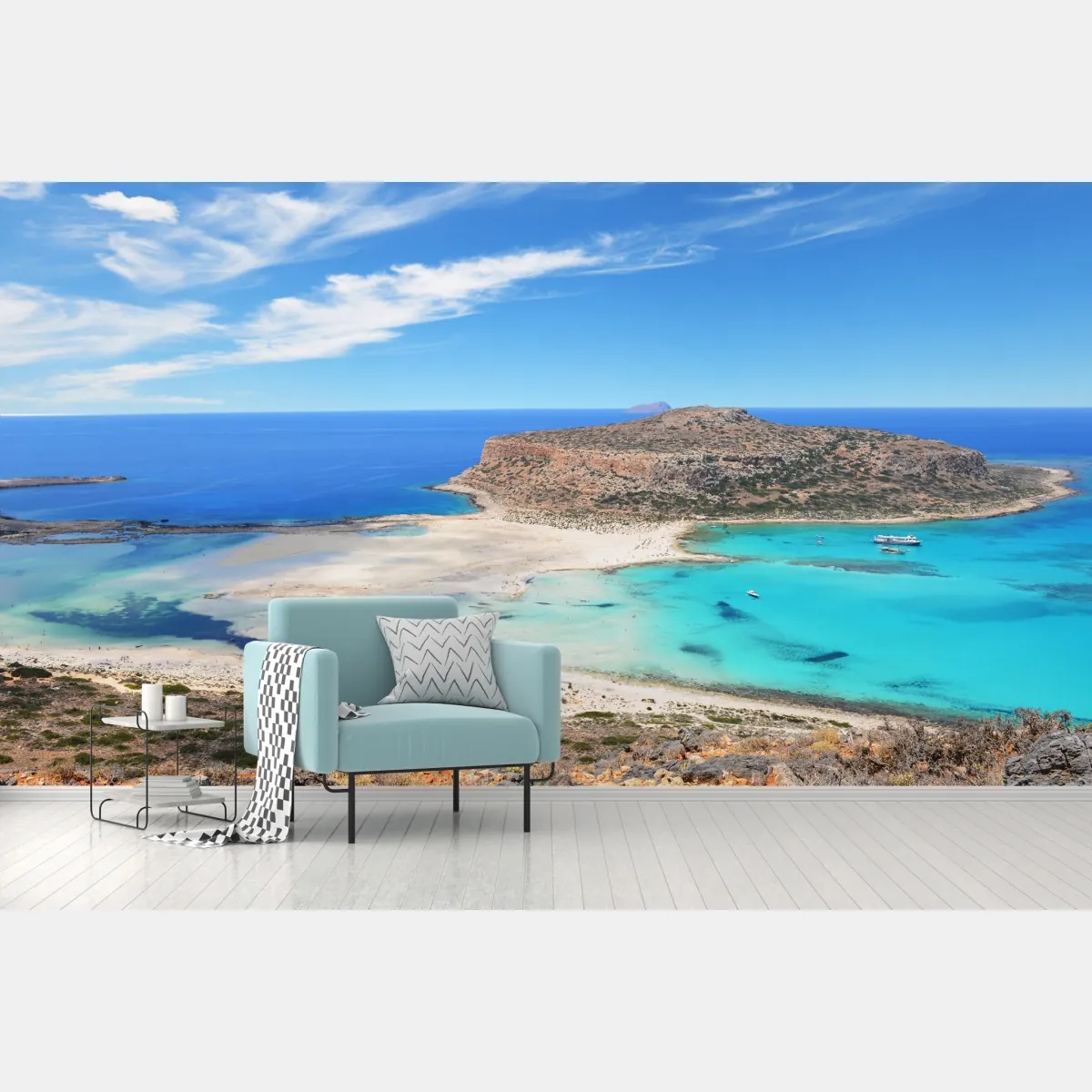 Fototapete lagune Balos türkislandschaft, Kreta – Wallnifity®
