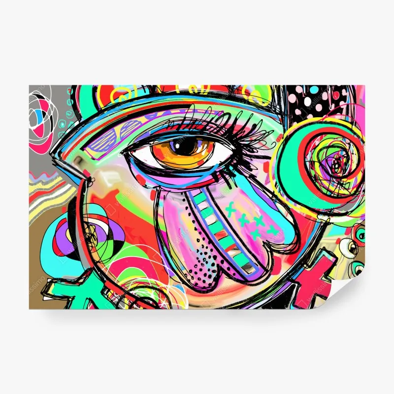 Fototapete verspieltes tukanmuster auf pastellrosa – Wallnifity®