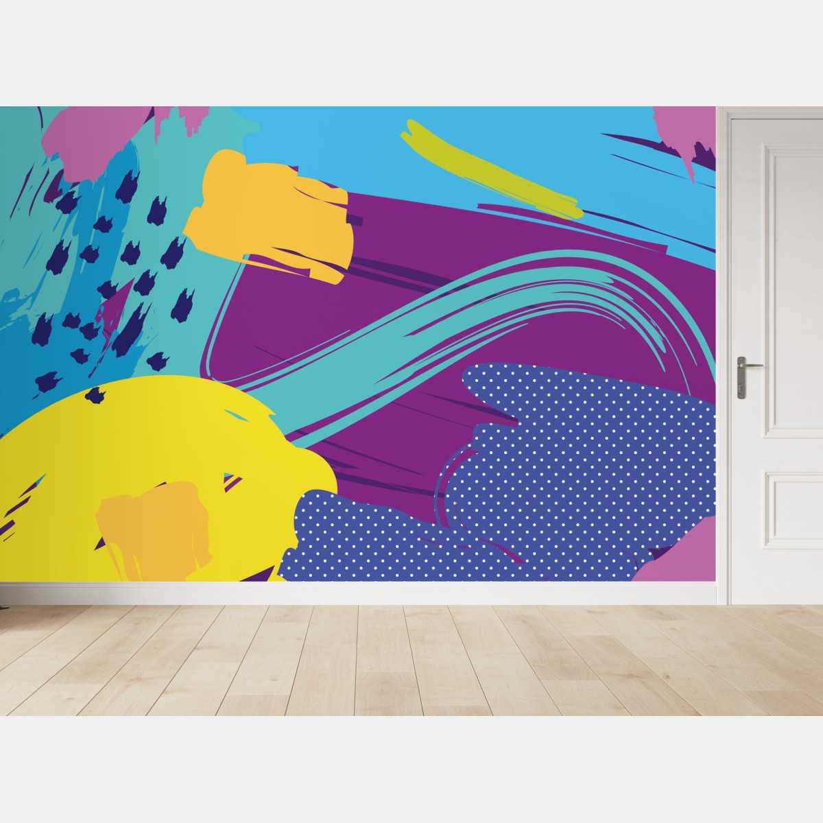 Fototapete lebendige abstrakte pop-art komposition – Wallnifity®