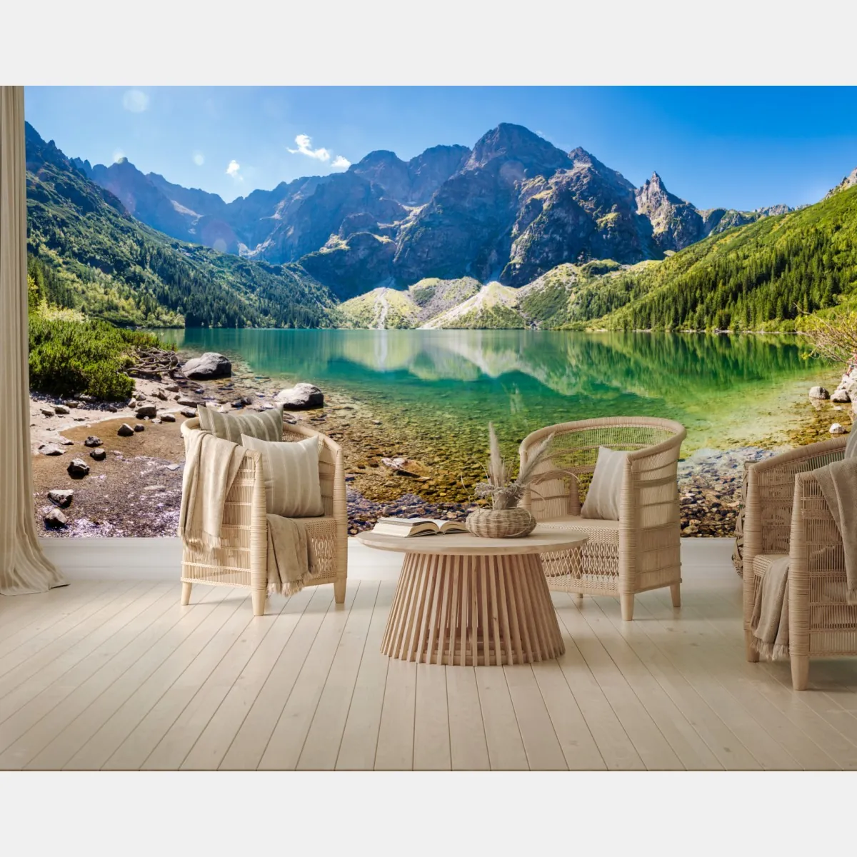Fototapete ruhiger alpensee – Wallnifity®