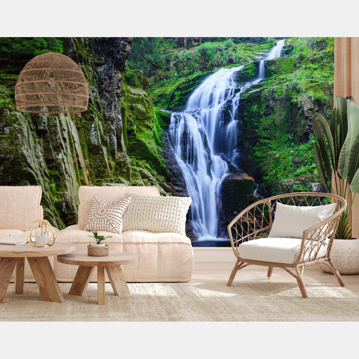 Fototapete wasserfall Kamienczyk im Riesengebirge – Wallnifity®