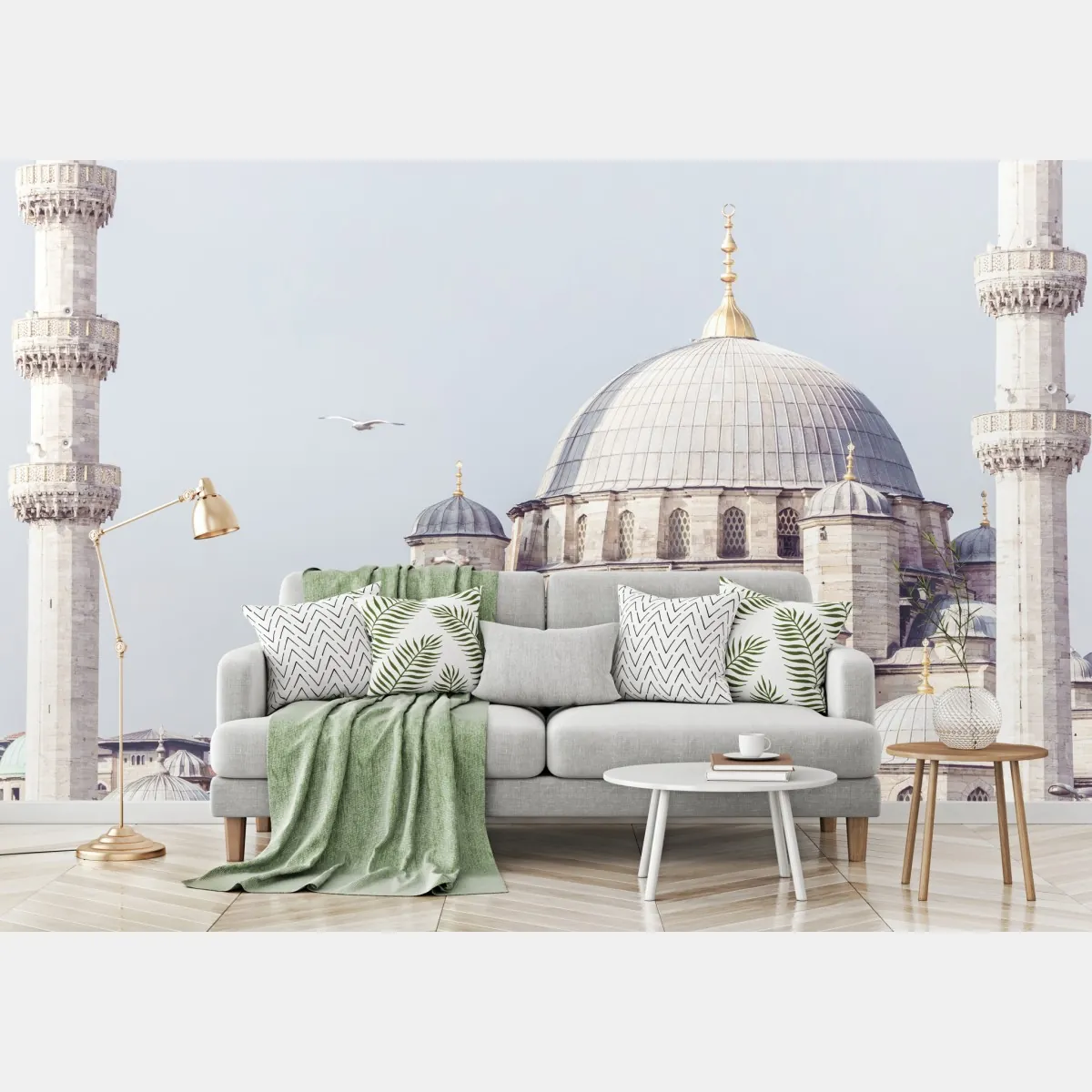 Fototapete Istanbul moschee kupeln im sanften licht – Wallnifity®
