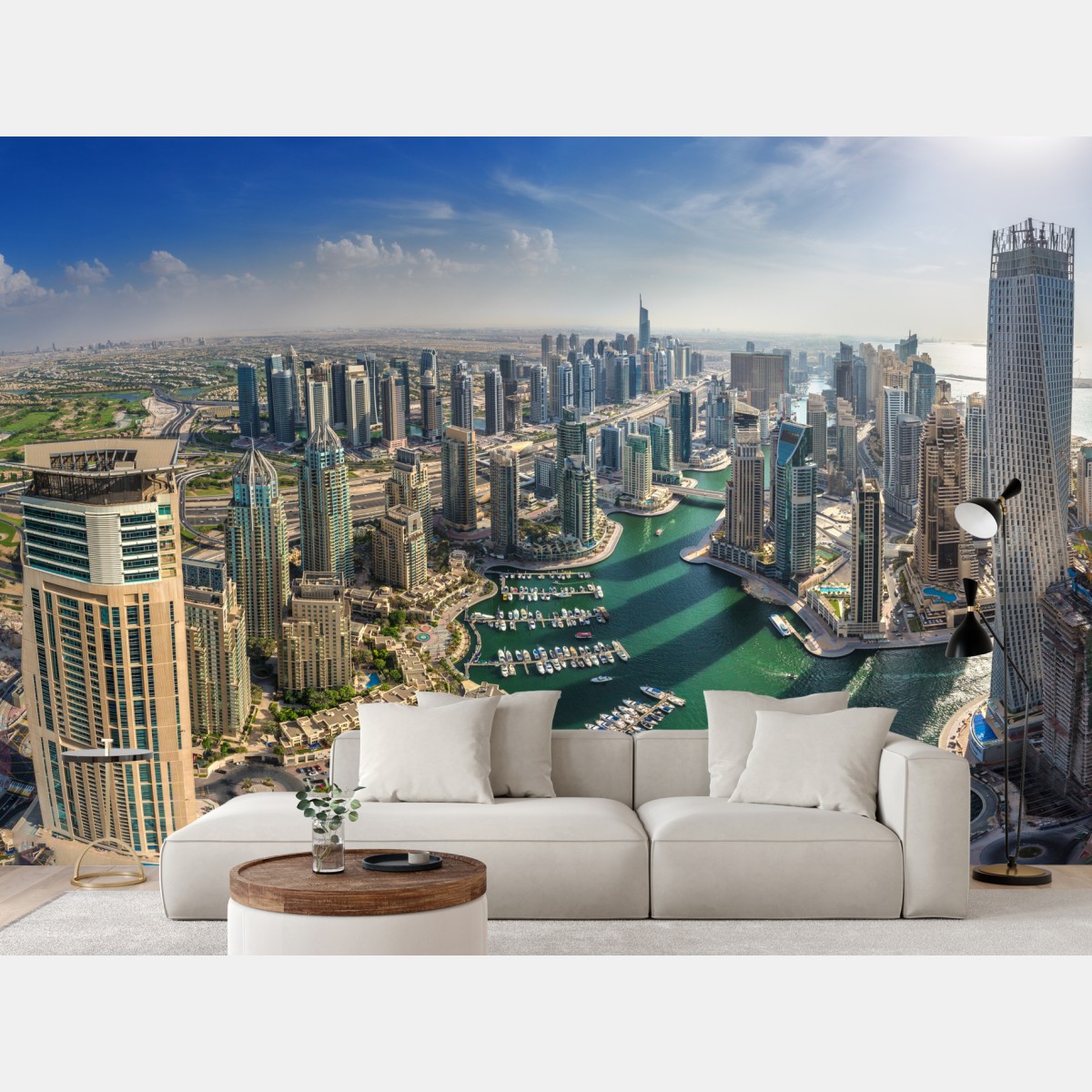 Fototapete Dubai Marina panorama skyline – Wallnifity®