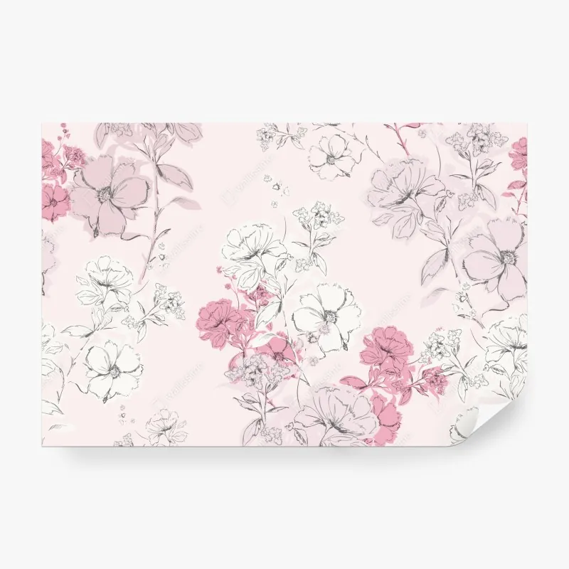 Fototapete goldene fließende linien abstraktes design – Wallnifity®