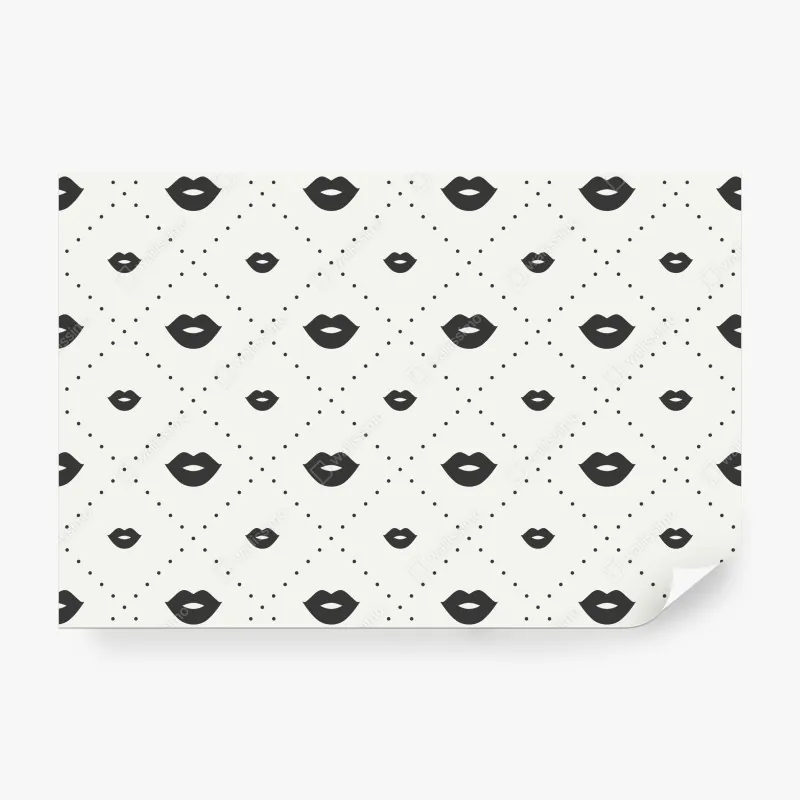 Fototapete handgezeichnete wale und ozeanwellen – Wallnifity®