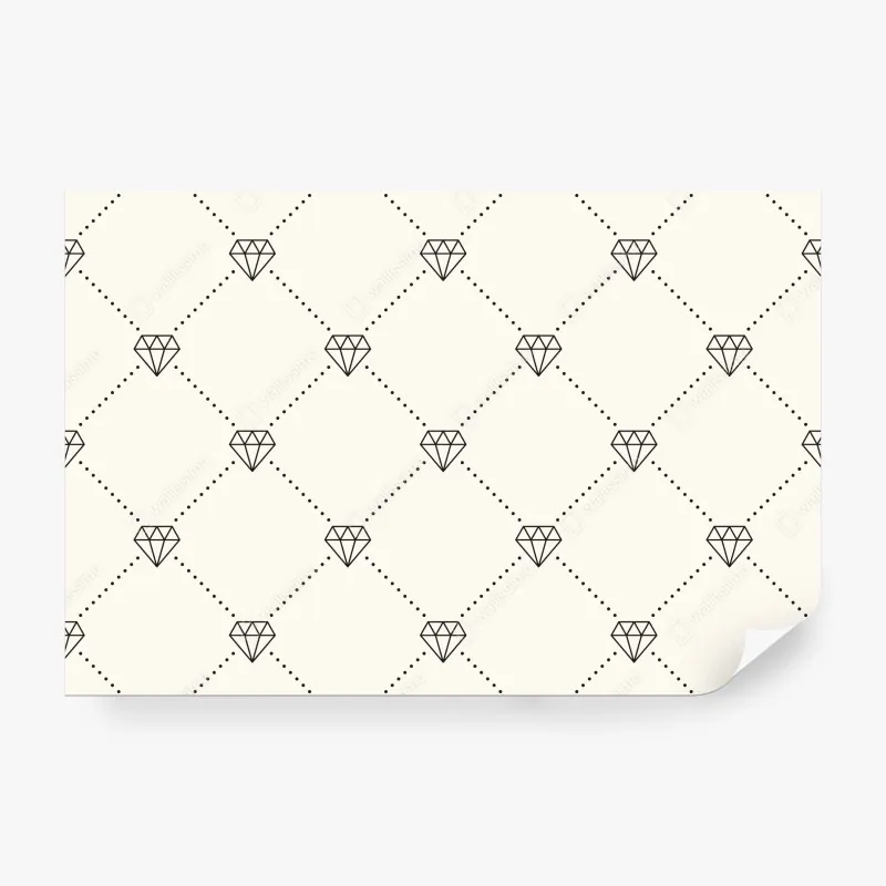 Fototapete handgezeichnete wale und ozeanwellen – Wallnifity®