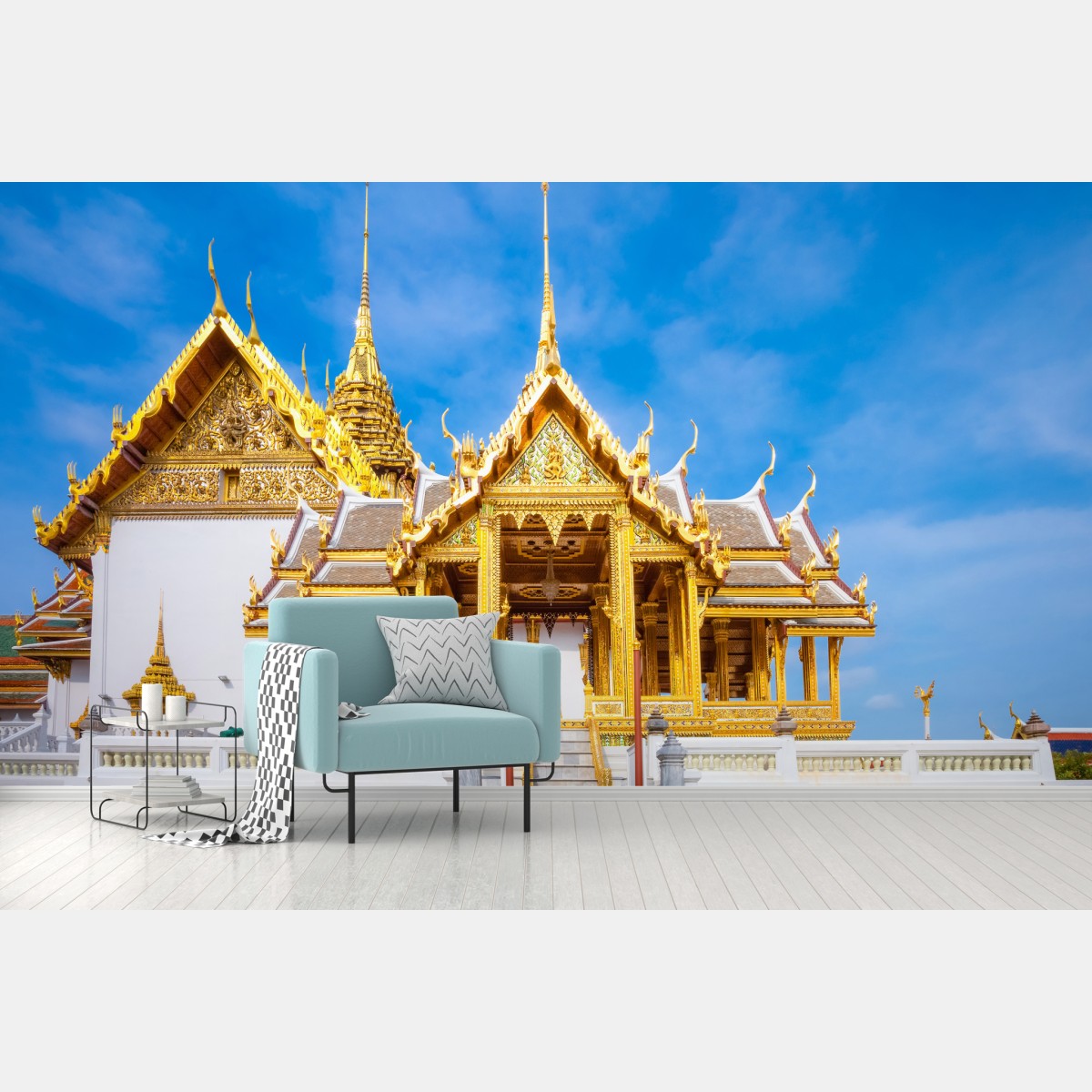 Fototapete goldener pavillon im Grand Palace, Bangkok – Wallnifity®
